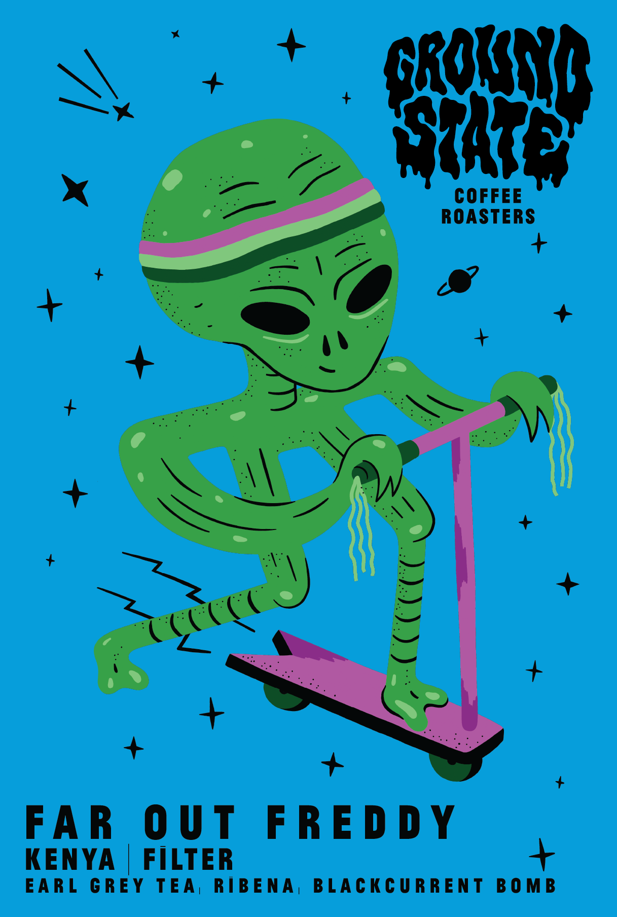 Far Out Freddy | Kenya Coffee | Earl Grey Tea, Ribena, Blackcurrant Bomb | Filter Coffee Ireland